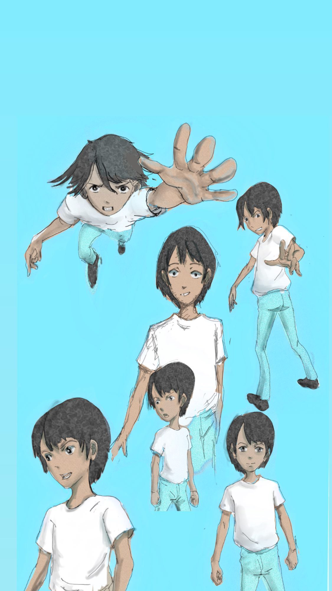 Character, from line to colour — character design