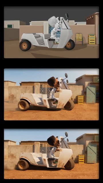 Tuk-tuk, reimagined — 3d → ai