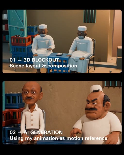 From blockout to character — process exploration